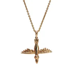 14K Rose Gold Duck Pendant Necklace - J. Gowen Jewelry Original Design!