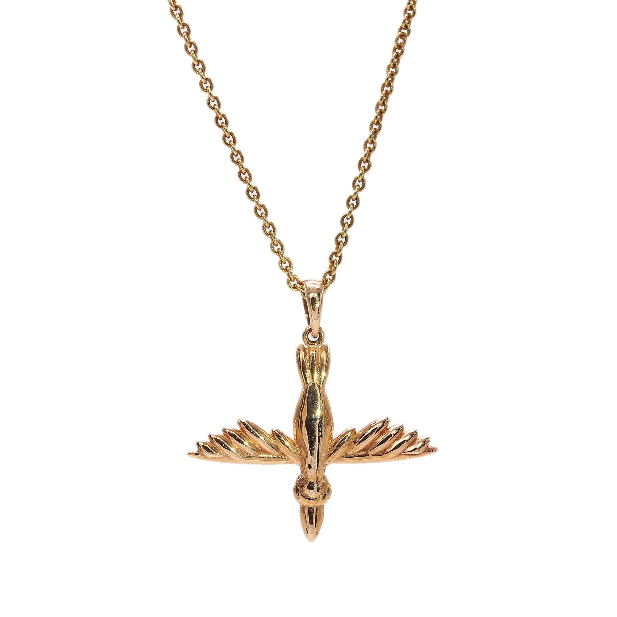 14K Rose Gold Duck Pendant Necklace - J. Gowen Jewelry Original Design!