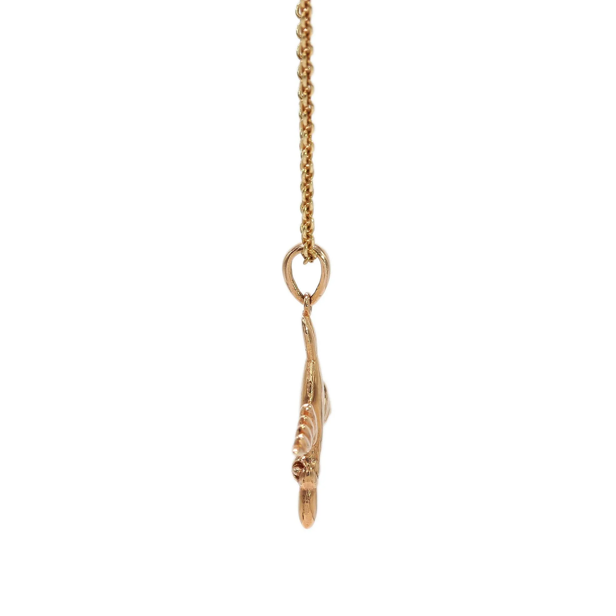 14K Rose Gold Duck Pendant Necklace - J. Gowen Jewelry Original Design!