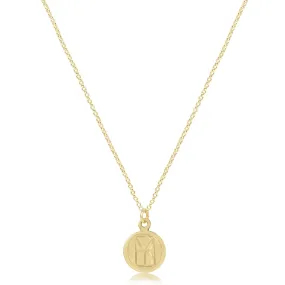 16" Necklace Gold - be you. Small Gold Disc