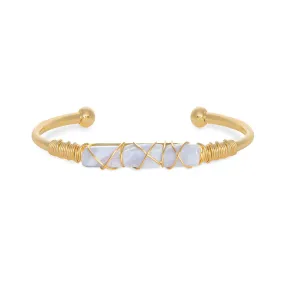 5 for 60% Off - Blue Lace Agate Cuff: The Paloma