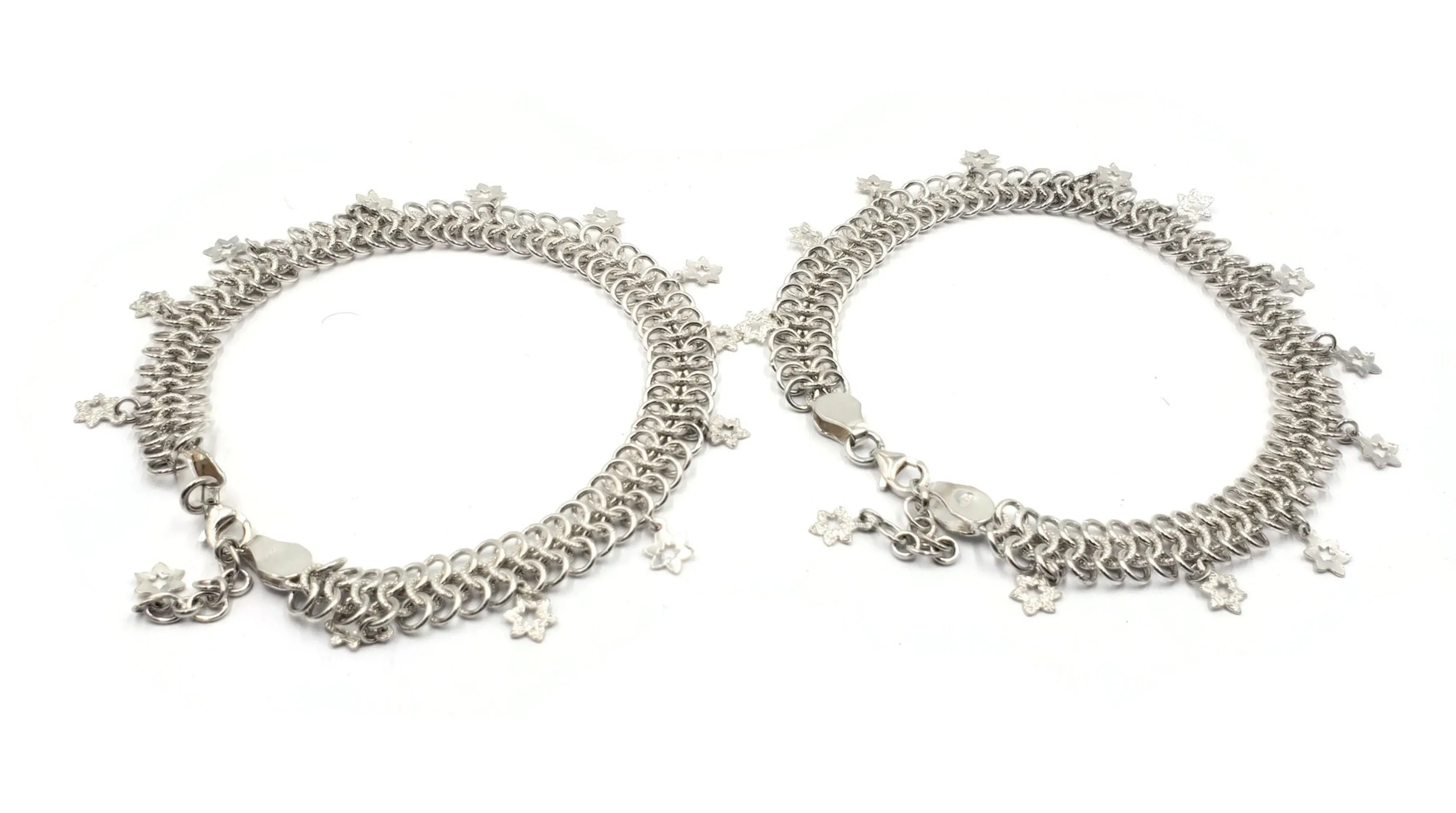 925 Sterling Silver Bridal Anklet - #43