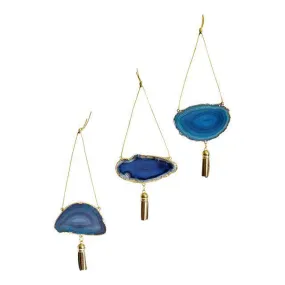 Agate Geode Ornament Set (C)