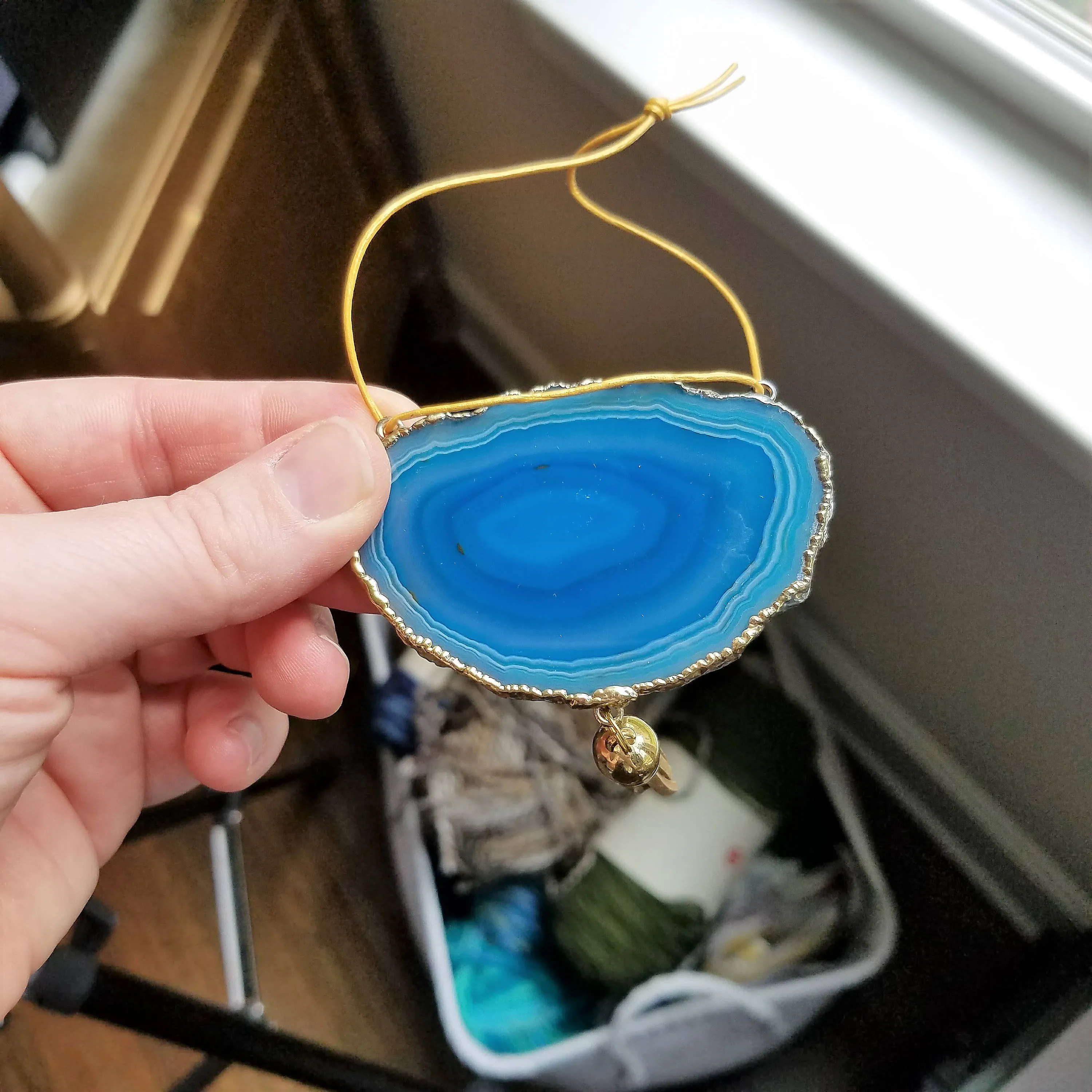 Agate Geode Ornament Set (C)