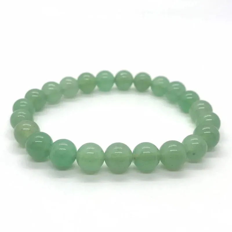 Aventurine Crystal Stone Stretch Bracelet
