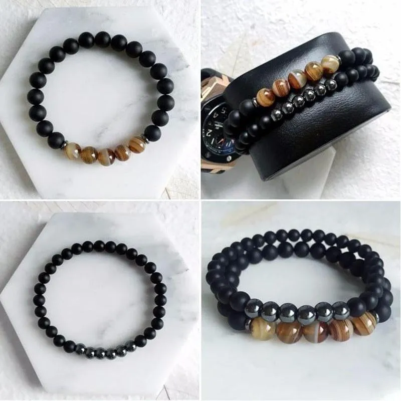 Balancing Hematite Agate Protection Bracelets