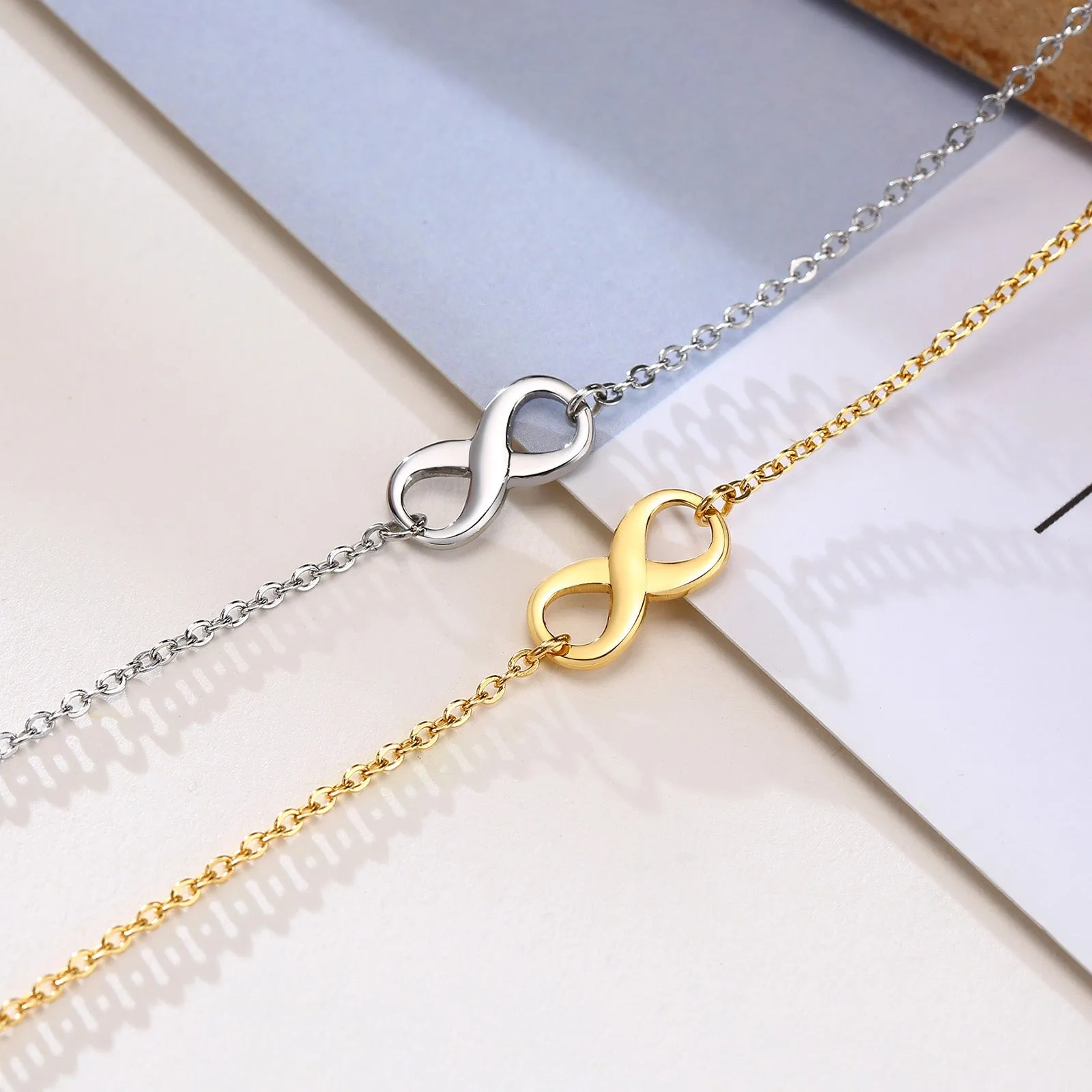 Beach Infinity Anklet Bracelet Stainless Steel Boho Foot Chain