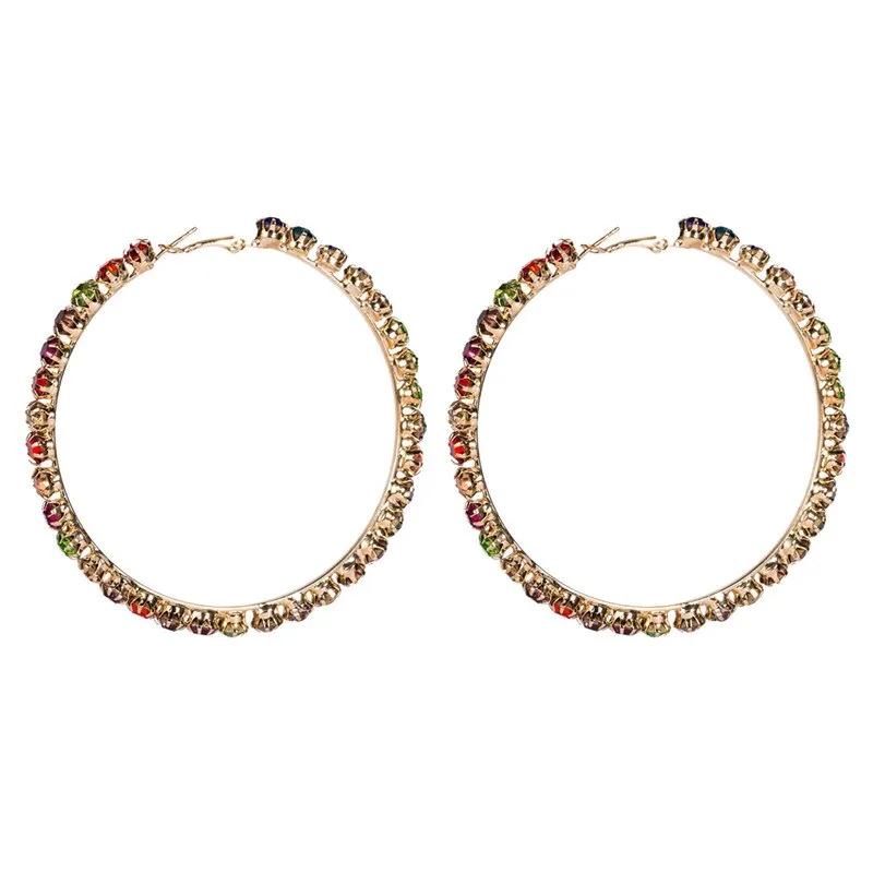 Big Geometric earring Women Accessories  Jewelry Vintage Round Hoop Earrings