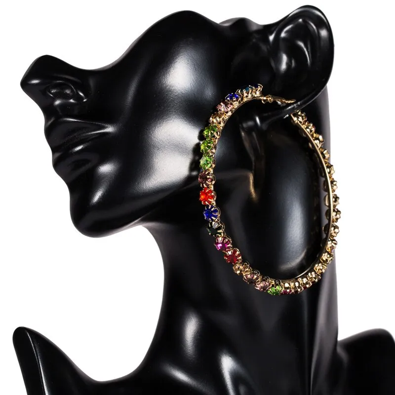 Big Geometric earring Women Accessories  Jewelry Vintage Round Hoop Earrings
