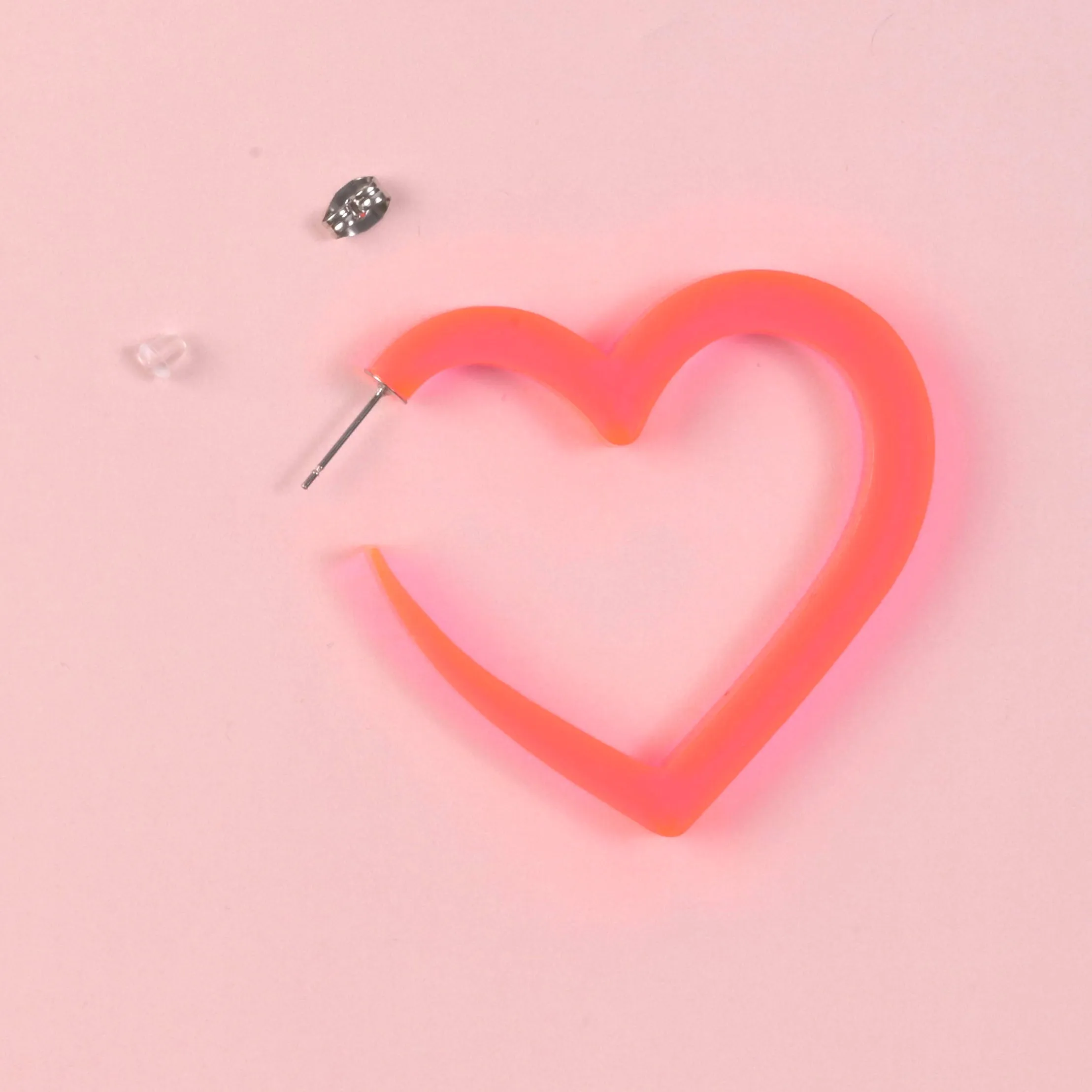 Big Heart Hoop Earrings