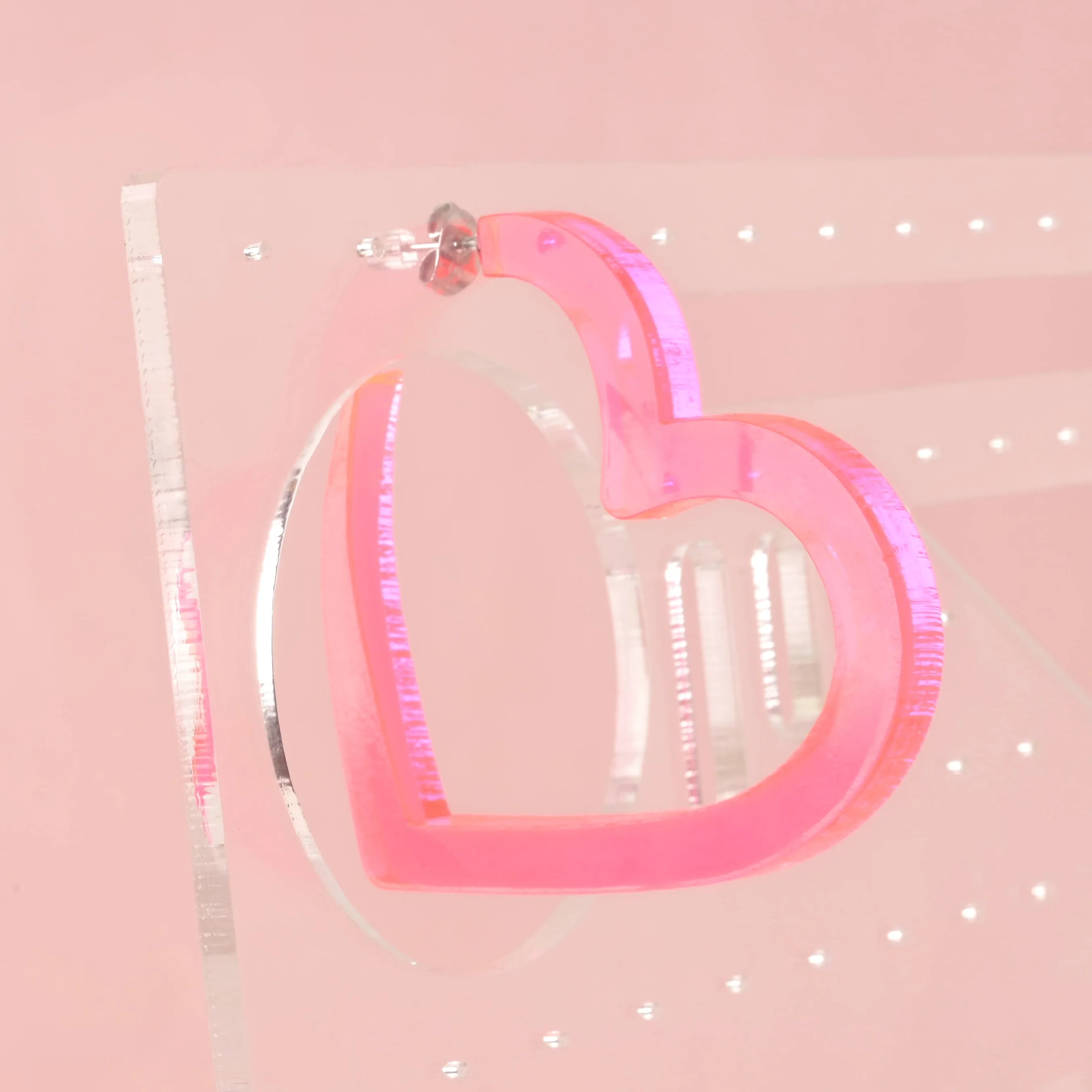 Big Heart Hoop Earrings