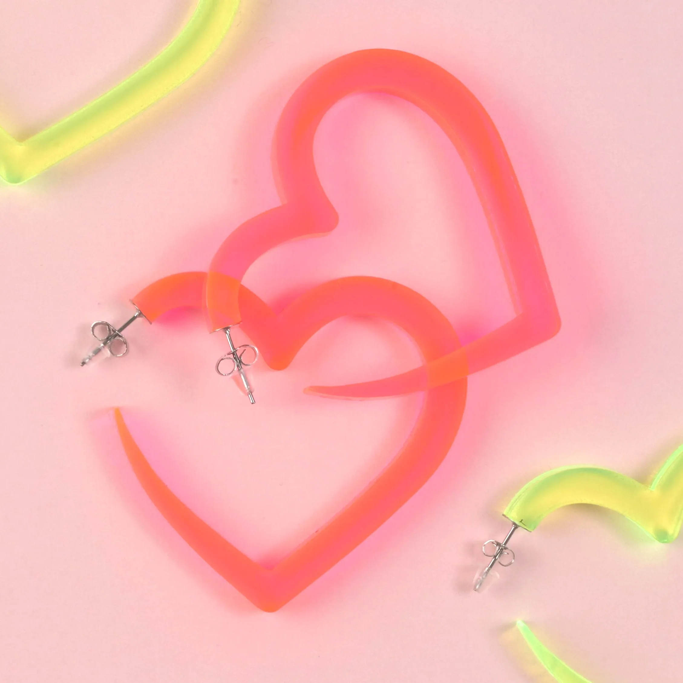 Big Heart Hoop Earrings