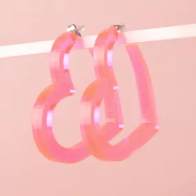 Big Heart Hoop Earrings