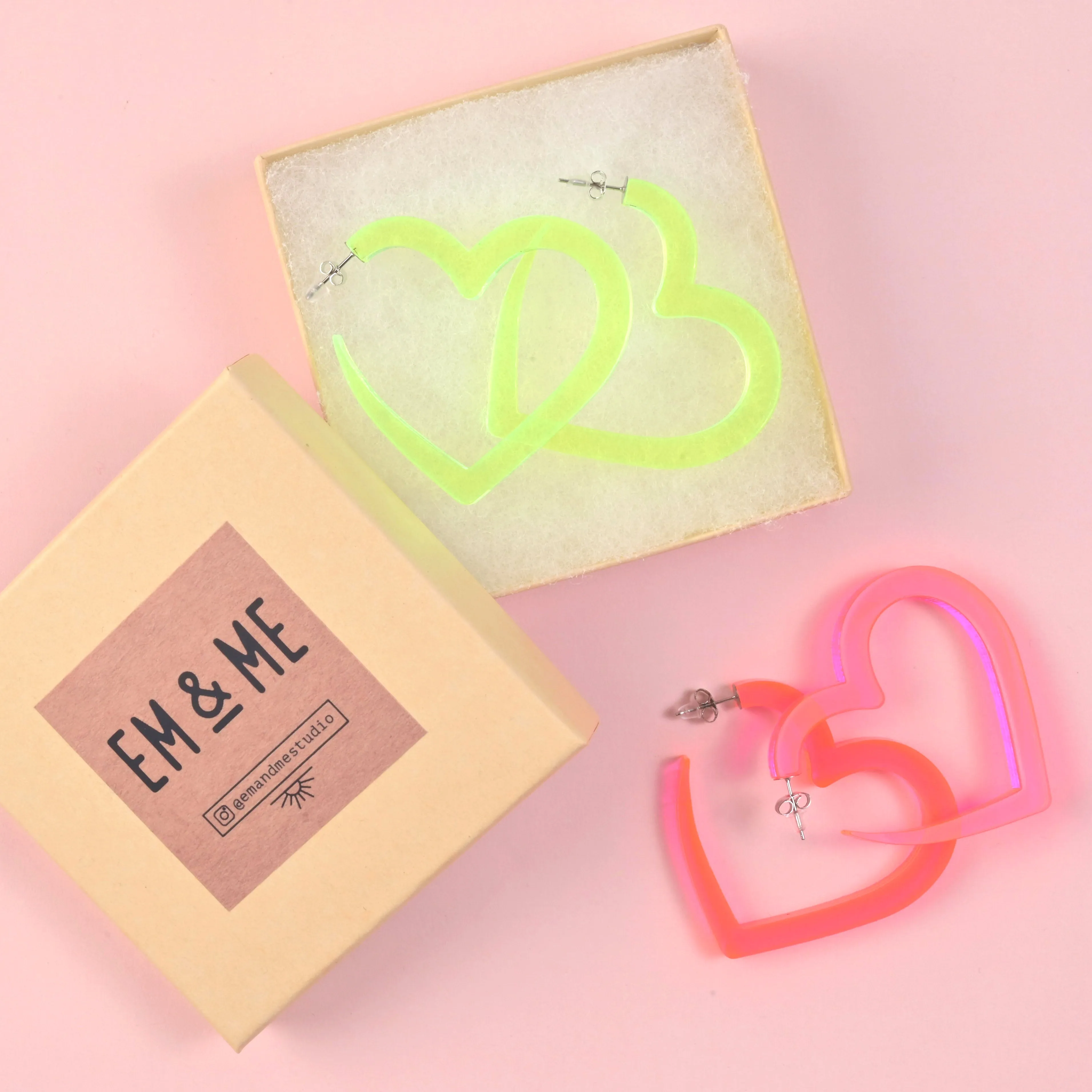 Big Heart Hoop Earrings