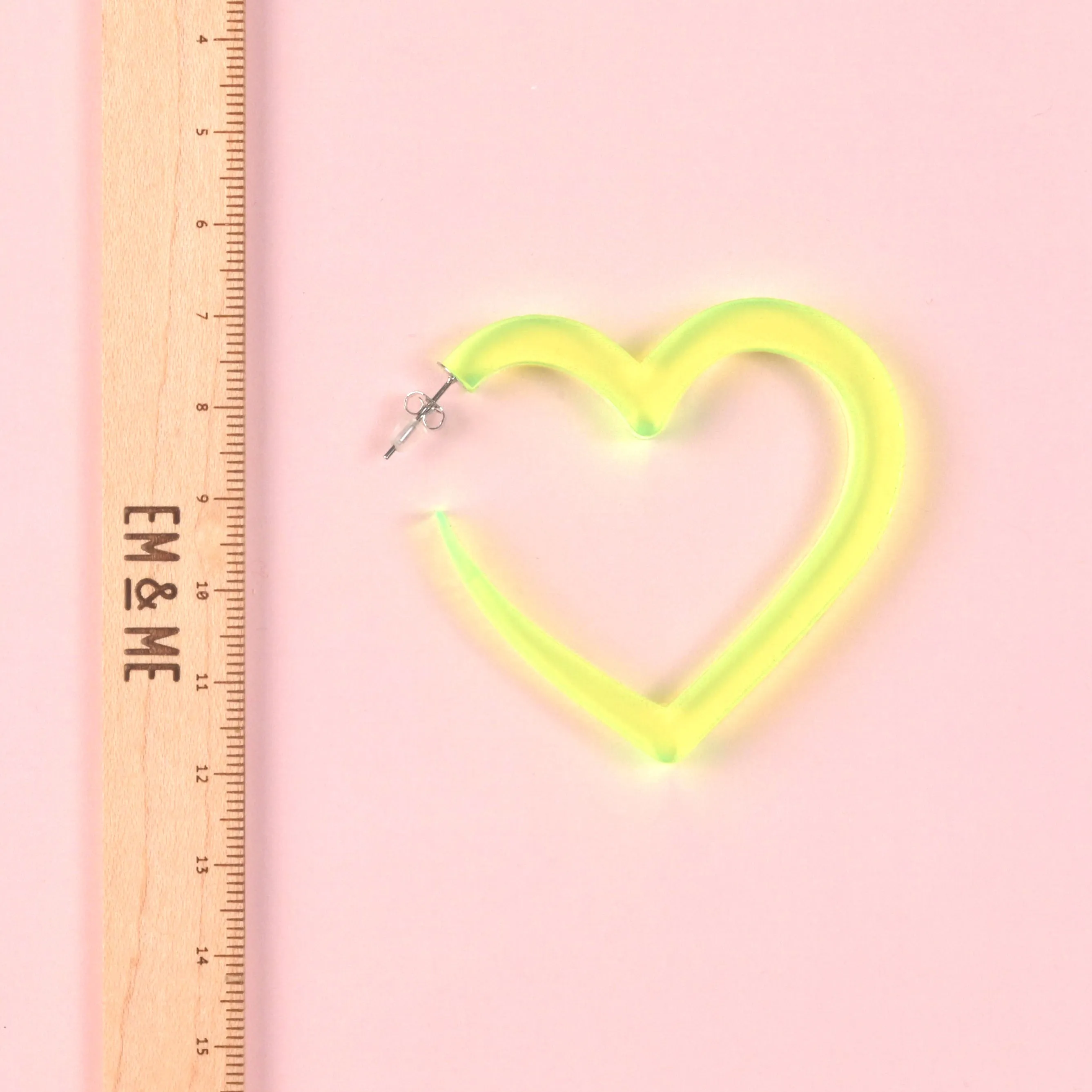 Big Heart Hoop Earrings