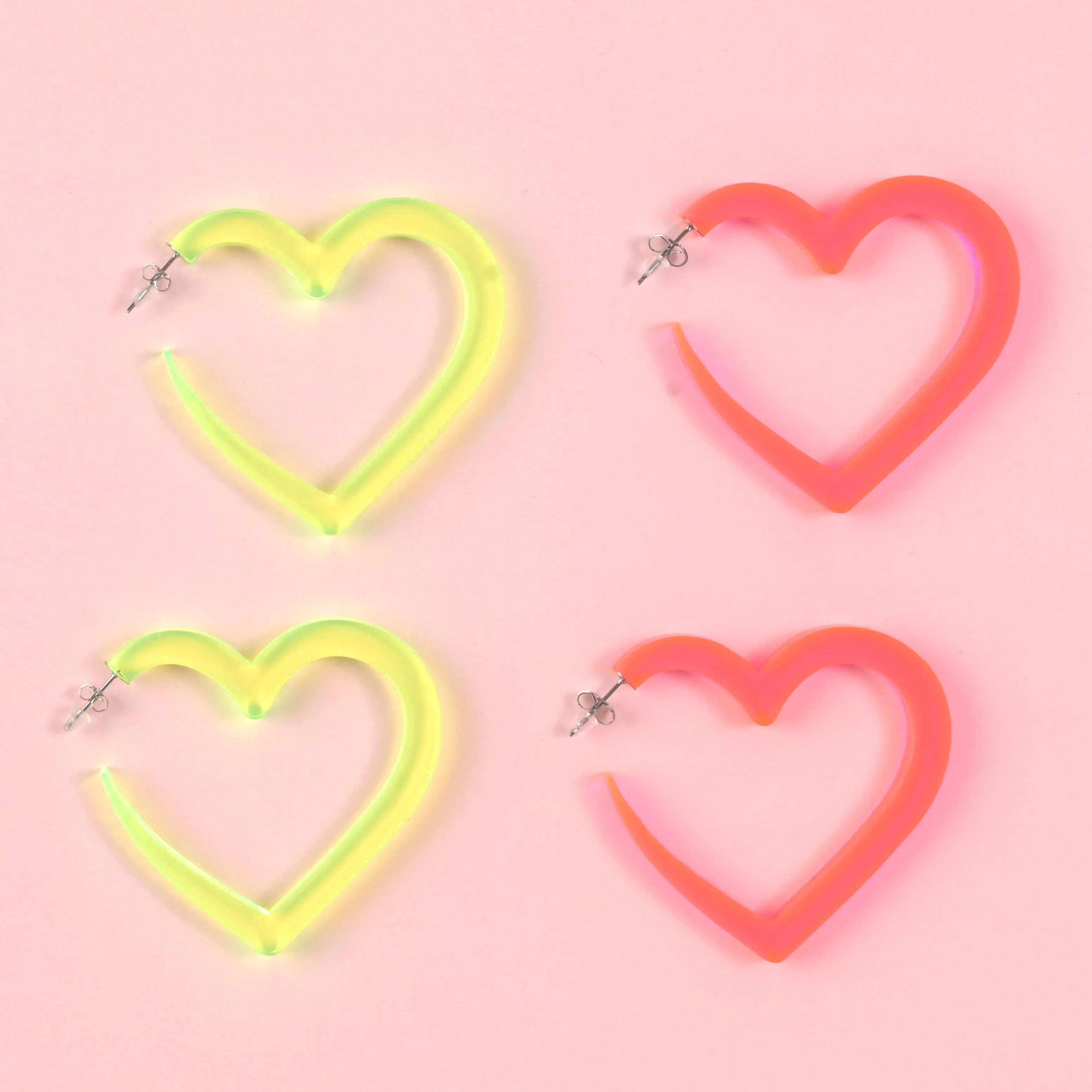 Big Heart Hoop Earrings