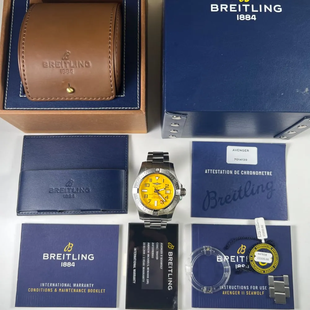 Breitling Avenger II Seawolf Cobra Yellow (2019)
