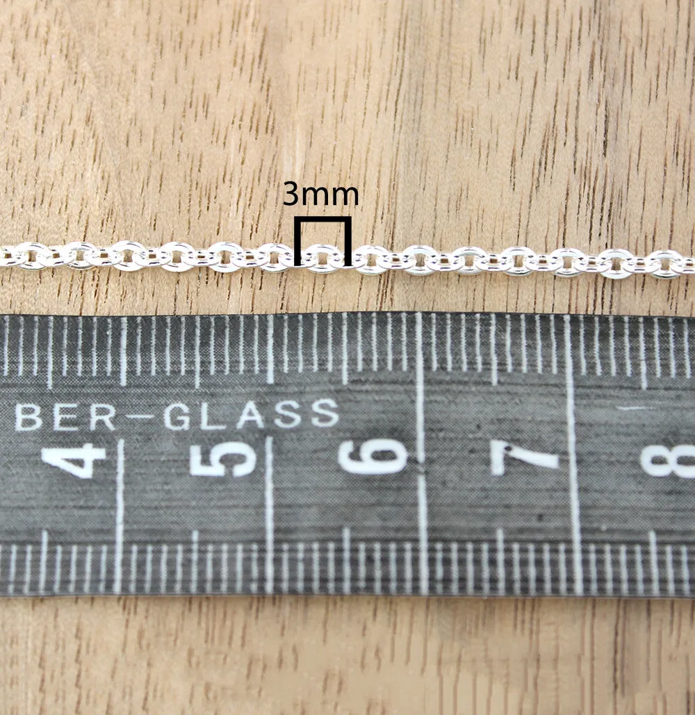 BULK Stainless Steel Cable Chain - 2mm - Choose Your Length - 1 Meter   - CH041