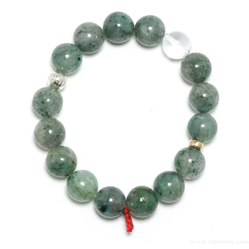 CHRYSOCOLLA IN QUARTZ BRACELET