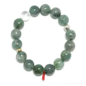 CHRYSOCOLLA IN QUARTZ BRACELET