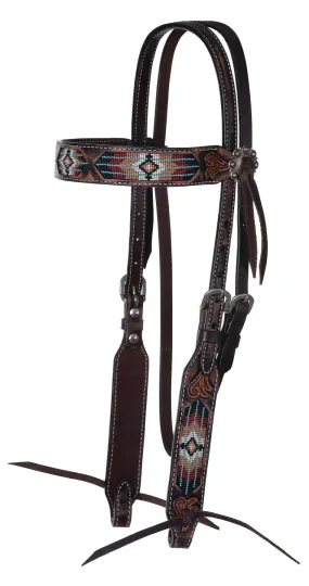 Circle Y Beaded Southwest Browband Headstall