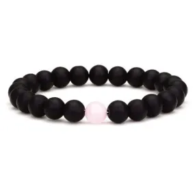 Classy Couples Bracelet Black/Rose