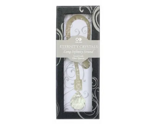 Clear Eternity Crystal Sphere with Clear Quartz Tail