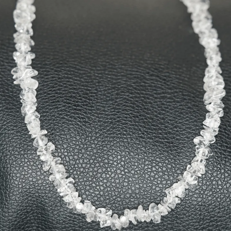 Clear Quartz Crystal Chips Necklace