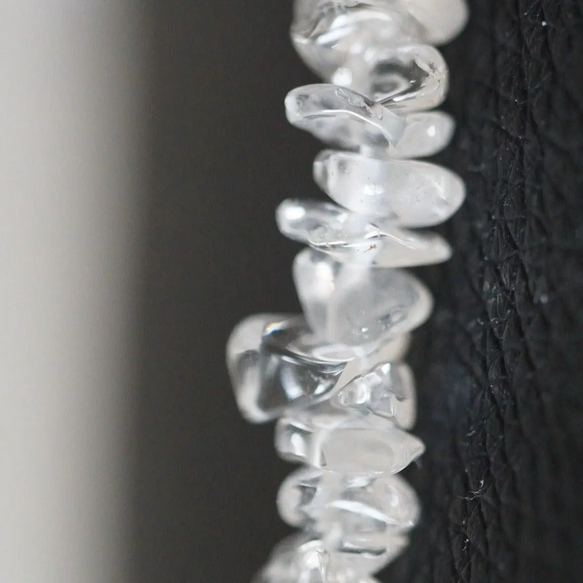 Clear Quartz Crystal Chips Necklace