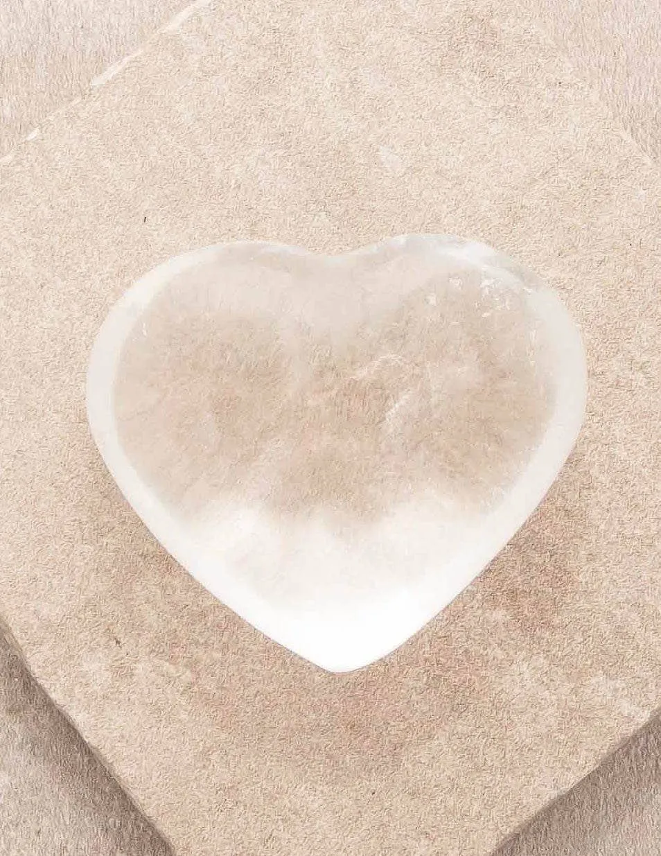 Clear Quartz Gemstone Heart