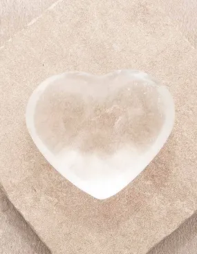 Clear Quartz Gemstone Heart