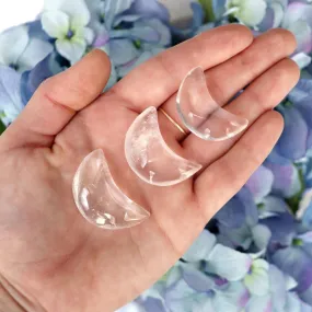 Clear Quartz Mini Moon