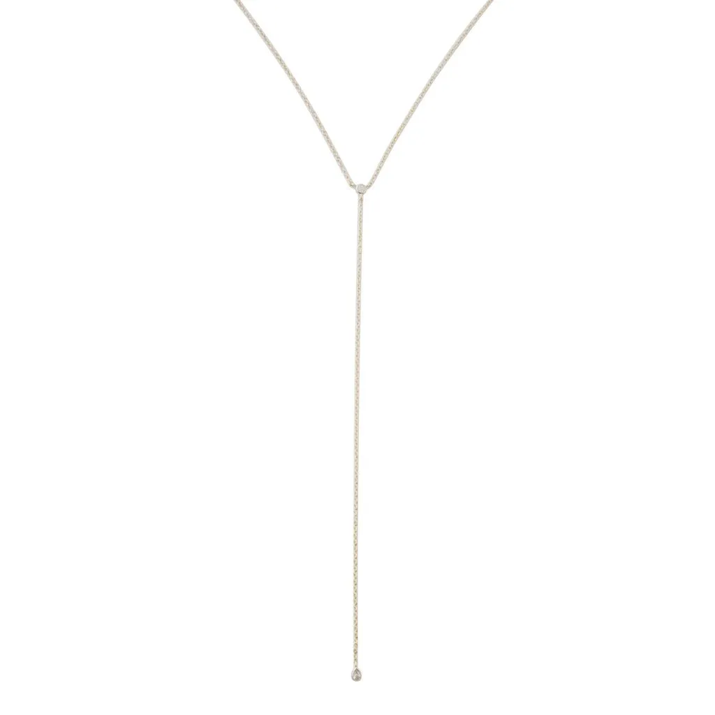 Crystal Lariat Necklace