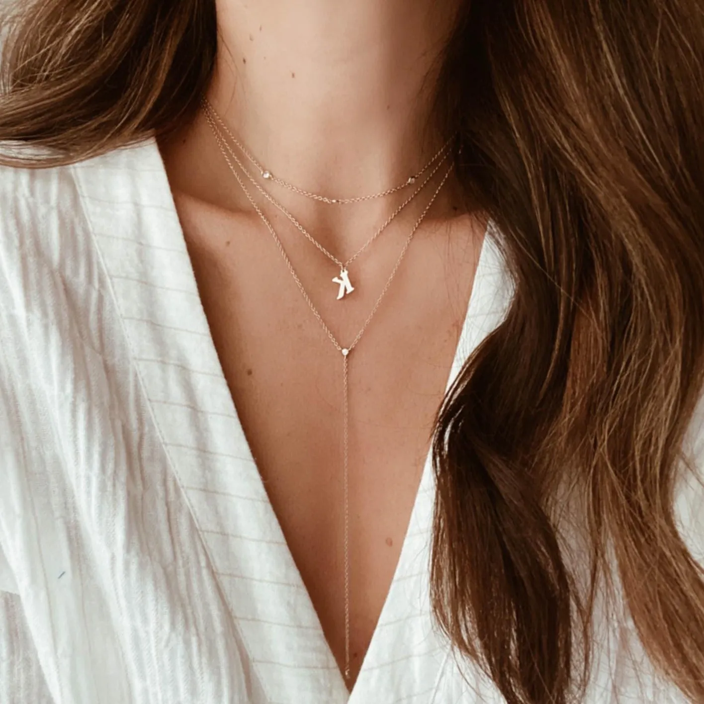 Crystal Lariat Necklace