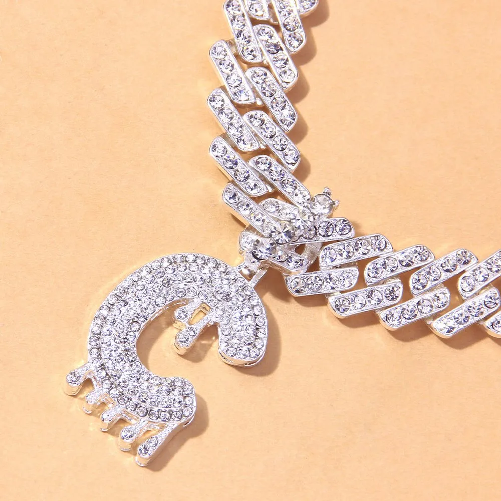Cute Miaimi A Z Alphabet Anklet Braclet on the Leg Crystal