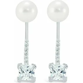 Cz Drop Pearl Ear Jacket