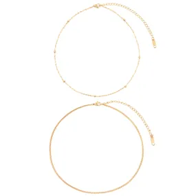 Delicate Choker Set Gold