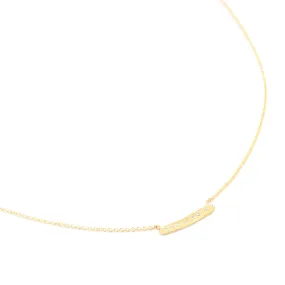 Diamond Stardust Mini Bar Necklace