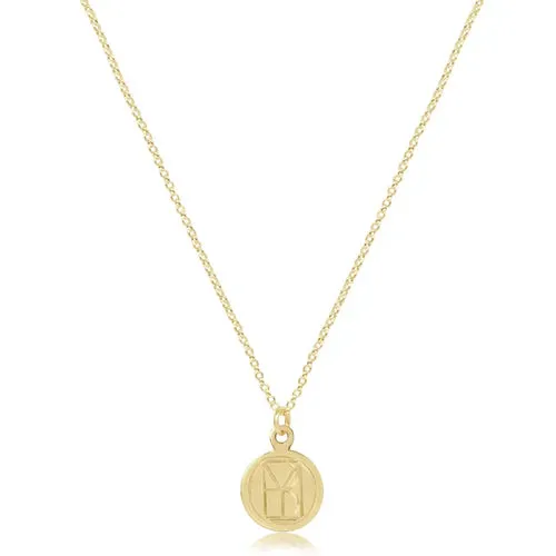 Enewton Necklace Gold  Be You. Small Gold Disc