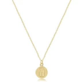 Enewton Necklace Gold  Be You. Small Gold Disc