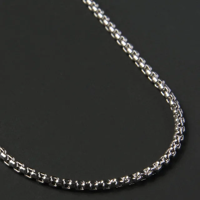 Fashion Chain Necklace Men Titanium Steel Chain Choker Men Necklace Jewelry