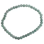 Gemstone 3mm Round Bracelet Green Aventurine