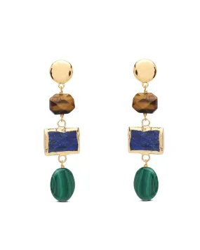 Gemstone Drop Earrings