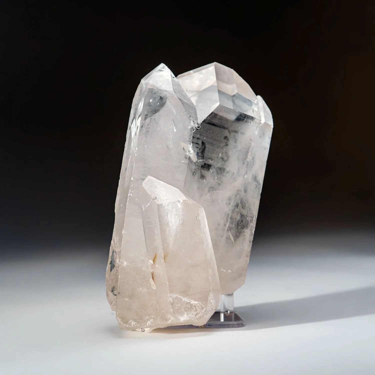Genuine Clear Quartz Crystal Cluster Point from Brazil (2.5 lbs)