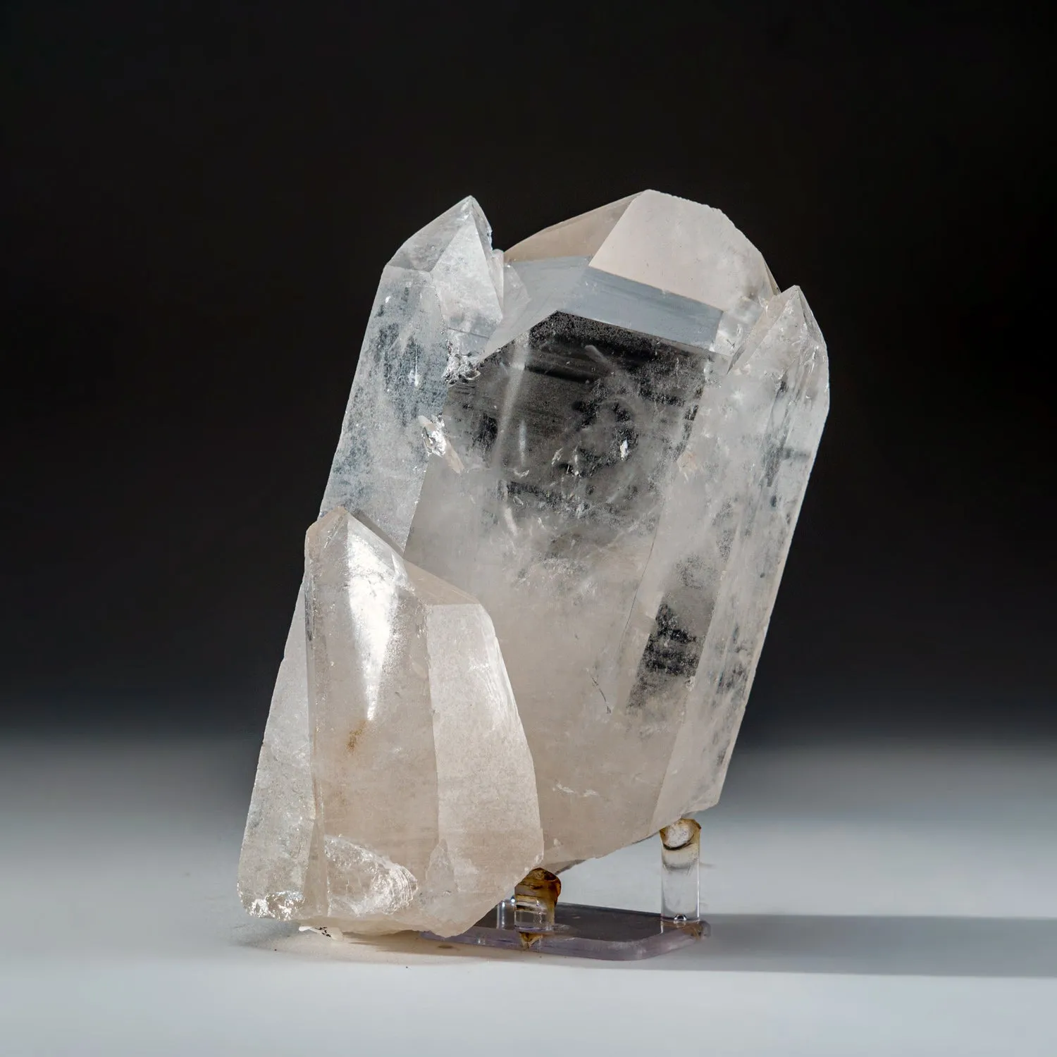 Genuine Clear Quartz Crystal Cluster Point from Brazil (2.5 lbs)
