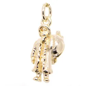 Gold Father Christmas Charm