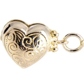 Gold Opening Heart Charm