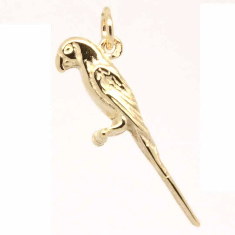 Gold Parrot Charm