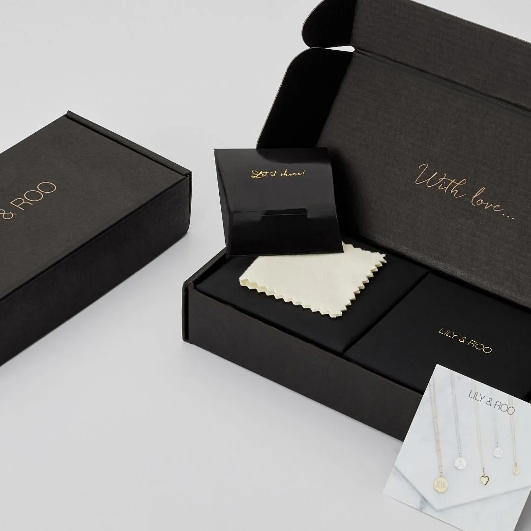 Gold Pearl Row Huggie Hoop Earrings