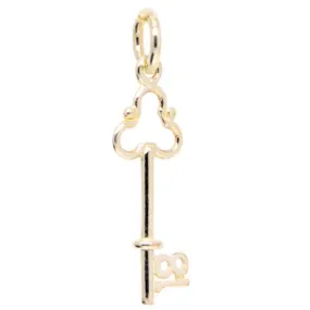 Gold Small 18th Birthday Key Charm